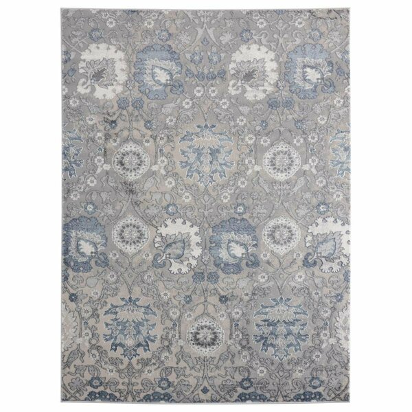 United Weavers Of America Cascades Olallie Blue Area Rectangle Rug, 7 ft. 10 in. x 10 ft. 6 in. 2601 10460 912